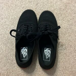 Black low vans